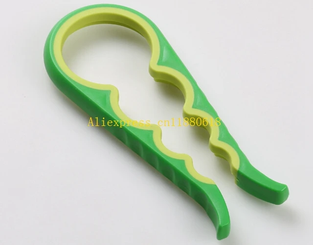 50pcs/lot Free Shipping Screw Cap Jar Bottle Wrench 4 in 1 Creative Multifunction Gourd-shaped Can Opener Kitchen Tool