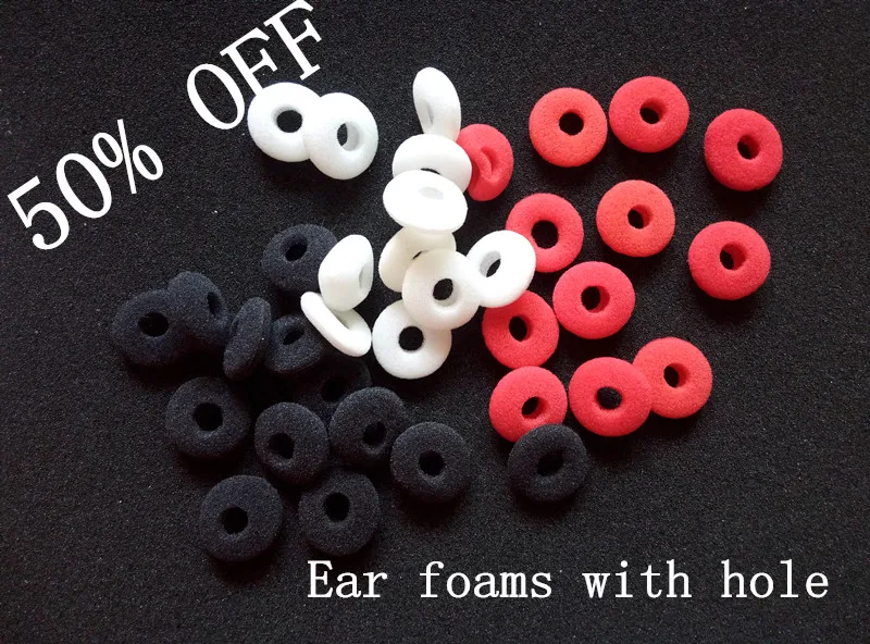 ear foam earphones sponge 50pairs 3colors