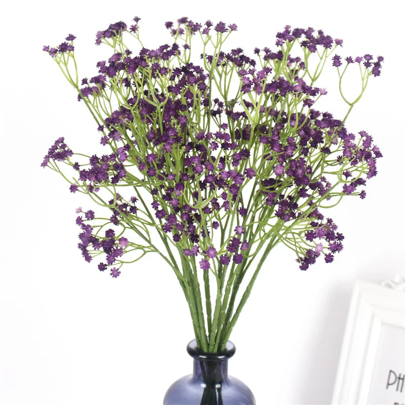 1 Pcs 81pcs Flower Heads 58cm Rustic Artificial Flower Interspersion Mantianxing For Home Table Plastic Gypsophila Babysbreath