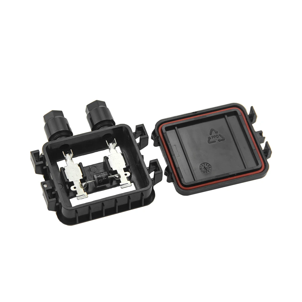 Caja de conexiones solares para Panel Solar, conector impermeable IP67 de 10W-50W, 10A, 15 Uds.