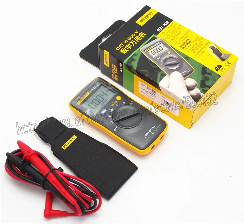 FLUKE 101 Kit Palm-sized Digital Multimeter Meter DMM F101 with magnetic strap