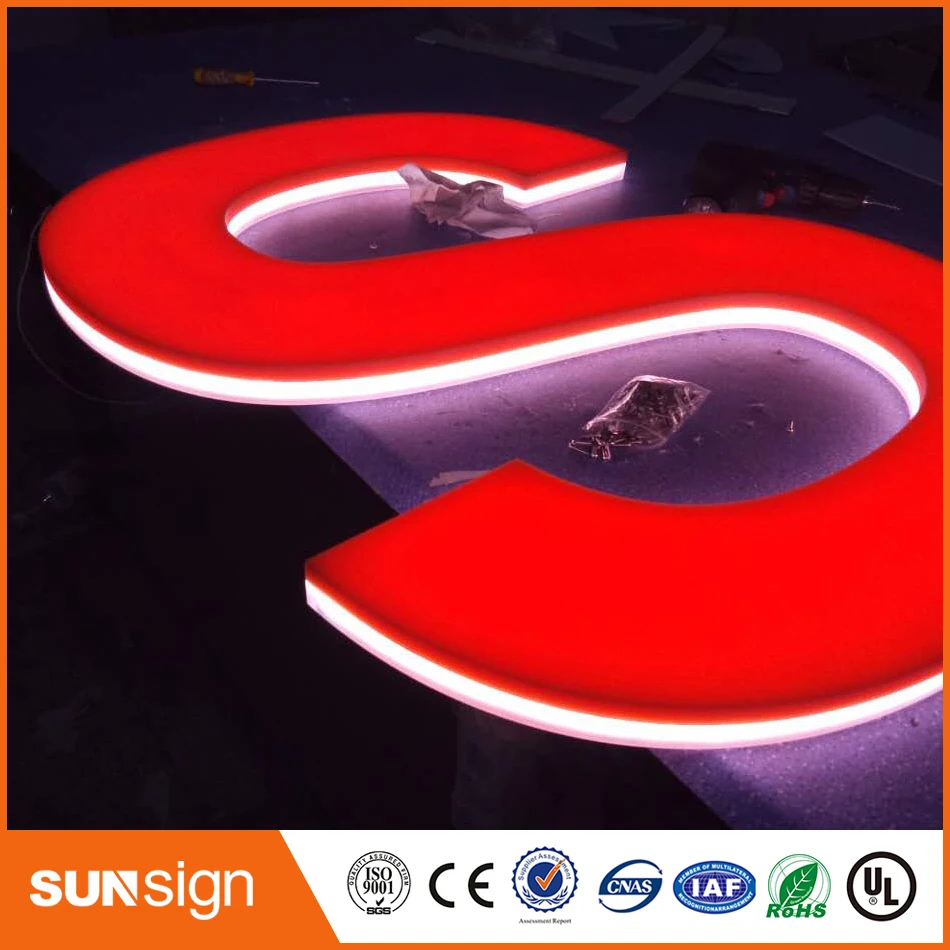 Letras de canal led,