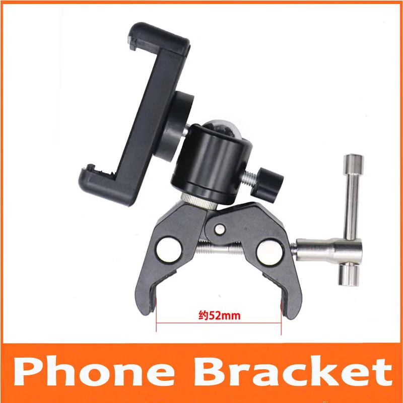 Metal 52mm Universal Mount Adapter Connector for Connecting Camera iPhone Samsung Mobile Phone Monocular Telescope Photography