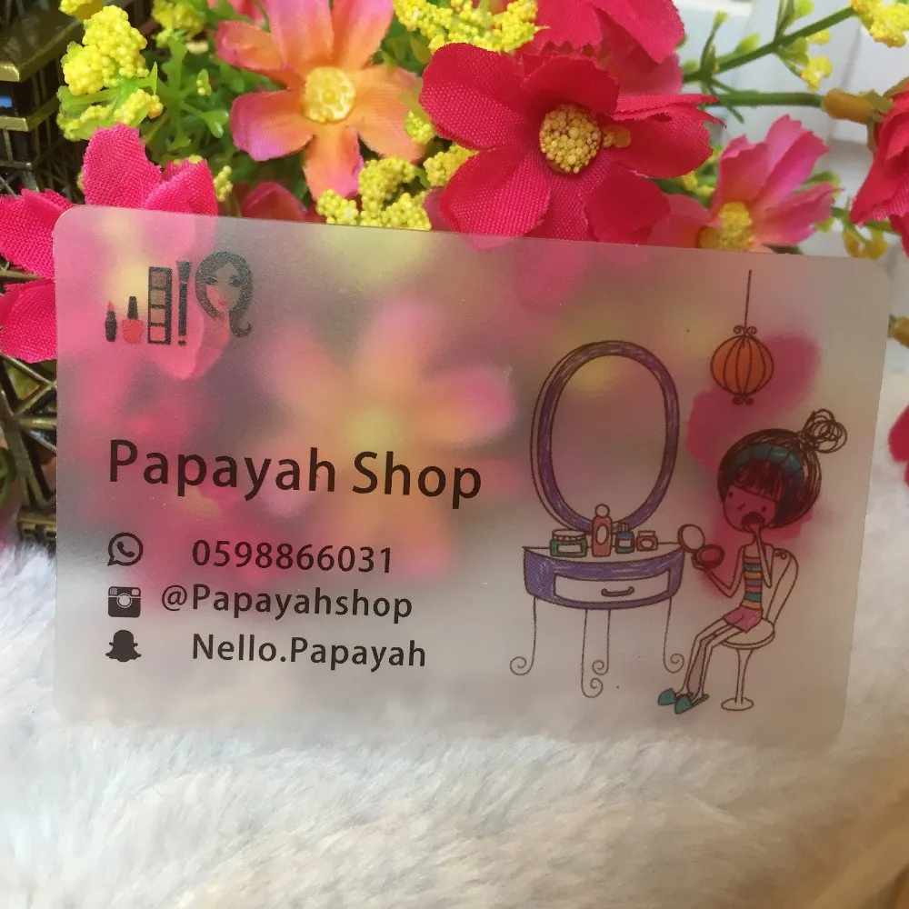 Fashion PVC card, Free design,custom transparent business cards clear frost card visit  name cards printing, 0.38mm