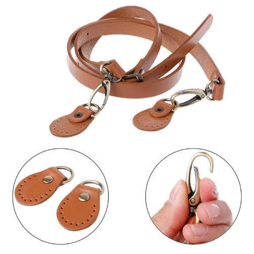 120cm Bags Strap Detachable Handle 100% Real Cowhide Replacement Women Girls  Shoulder Bag Accessories Adjustable Staps Belts