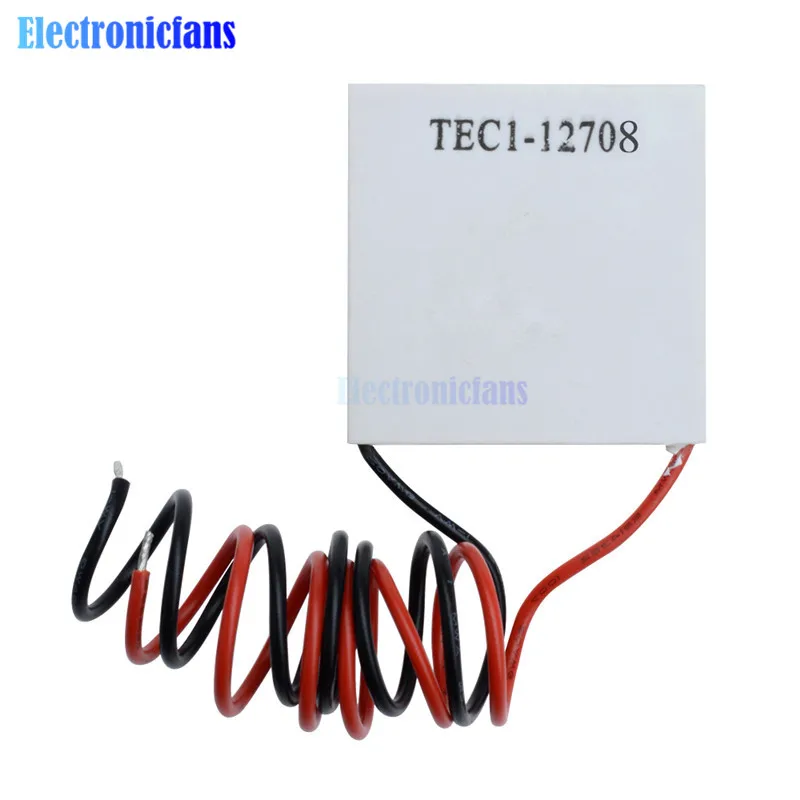 10pcs TEC1-12708 DC 12V 8A TEC Thermoelectric Cooler Peltier TEC1 12708 40*40M Peltier Elemente Module Heatsink Cooling Plate