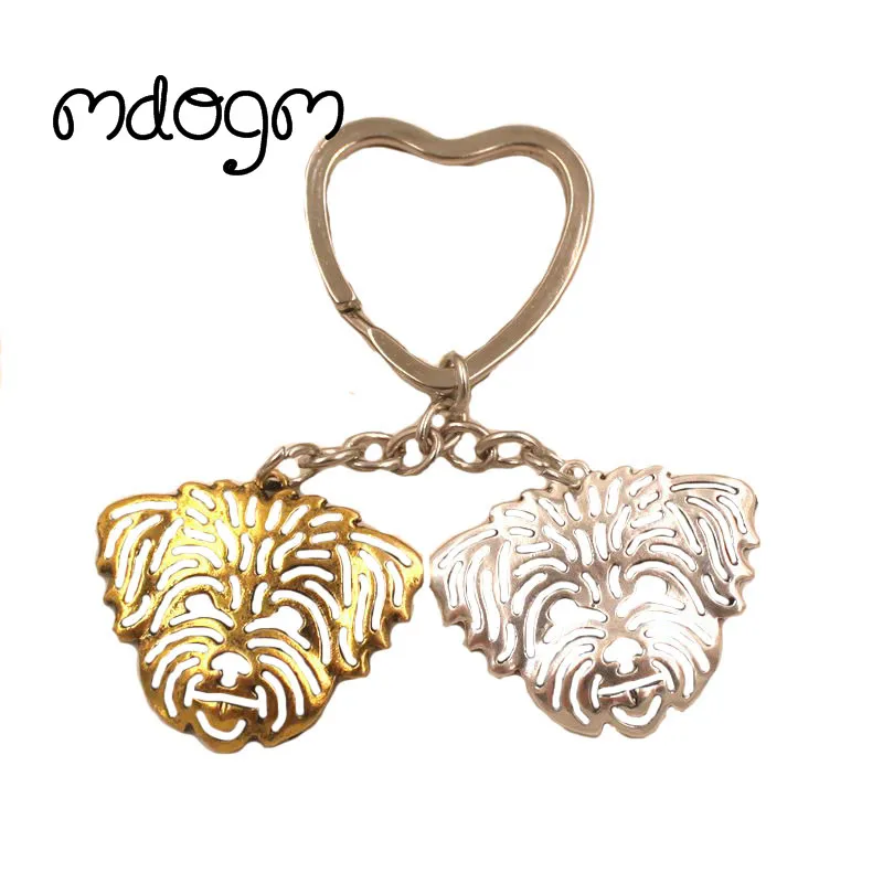 جديد لطيف لاسا أبسو الكلب الحيوان محفظة حقيبة يد قلادة حديدية المفاتيح لحقيبة سيارة المرأة حلقة رئيسية K157