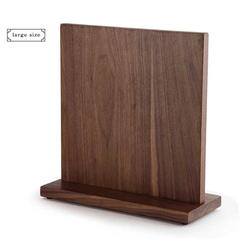 North American black walnut knife block double - face magnetic suction kitchen to place the large capacity of the knife shelf