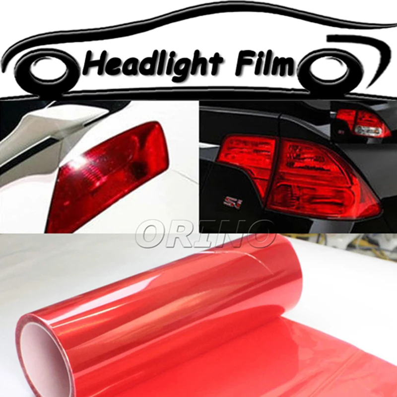 2 Rolls Auto Car Styling Headlights Taillights Film Lights Wrap Car Light Film Covers Stickers 12 Colors Size: 0.3*10M/Roll