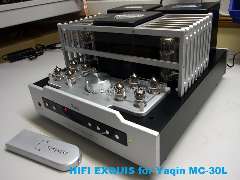 YAQIN MS-30L EL34 Push-Pull Tube Amplifier HIFI EXQUIS Lamp Integrated Amp with Headphone Output Remote MS-20L