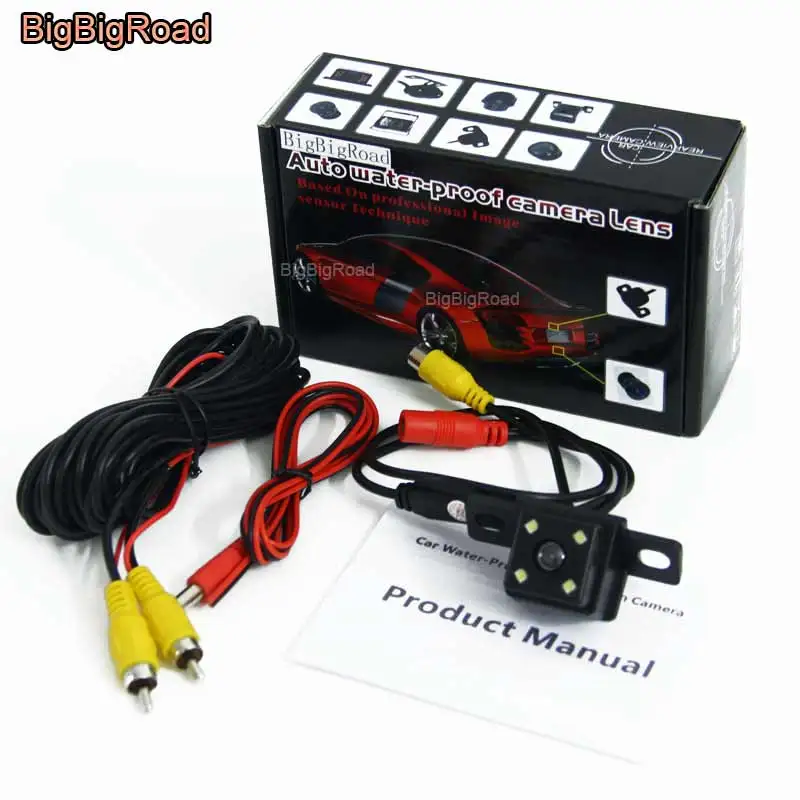 

BigBigRoad Car Intelligent Dynamic Track Rear View Camera Backup Reversing Camera Night Vision For Lifan 720 waterproof