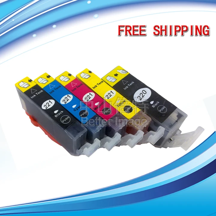 INK WAY On promotion!PGI-220 CLI-221 Chipped  ink cartridge with ink, ready to use,free postage