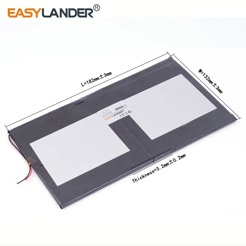 32132182 3.7V 8500mAh Rechargeable Lithium Li-ion Polymer Battery For Tablet PC talk9x u65gt