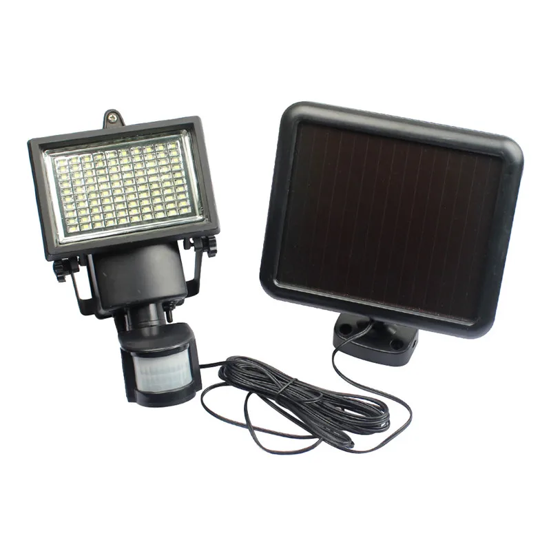 100 LED Solar Light Outdoor Sensor Security Garden Light PIR Motion Sensor Emergency Lamp Path Wall Solar Lamps