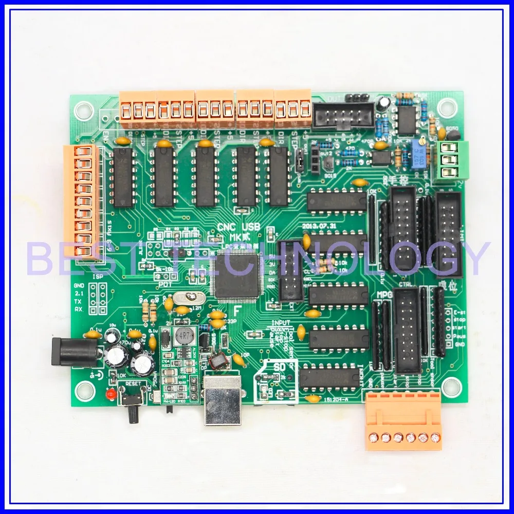 3 Axis 4 Axis 5 Axis Multi-axis USB CNC Controller CNC USB Interface Board  DIY MK2 100kHz  multifunctional control board