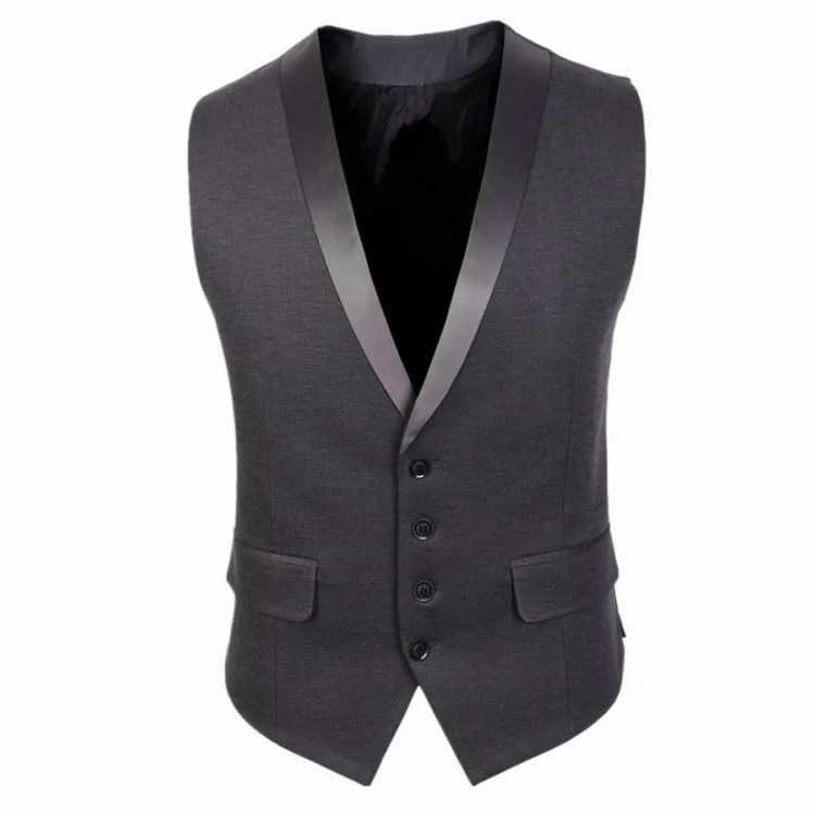 New Arrival fashion  Gilet Homme Dress Vests Slim Fit Mens Suit Vest Male WaistcoatCasual Sleeveless Formal Business top Jacket