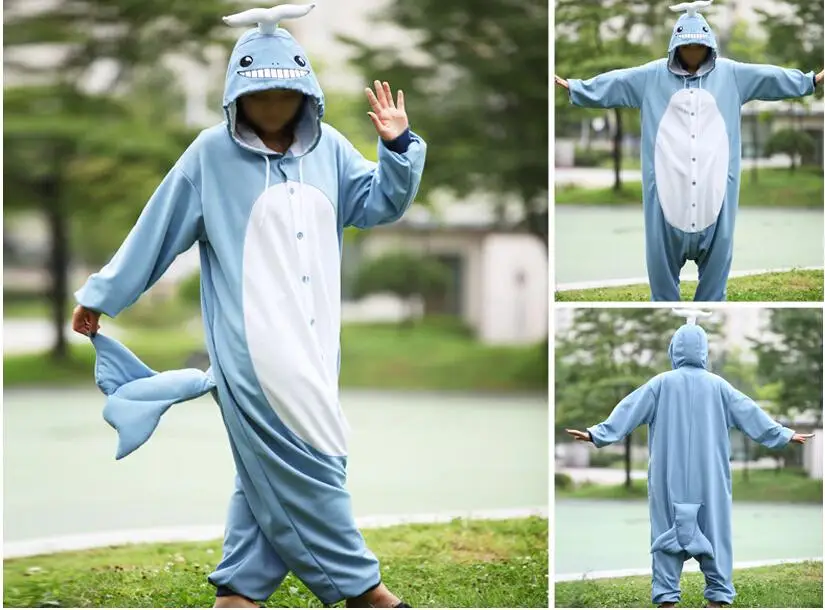 

NEW Ladies Lovely Blue Whale Onesies Cute Whale Costumes Smiling Face Girls Popular Cosplay Costumes Funny Performance Onesies