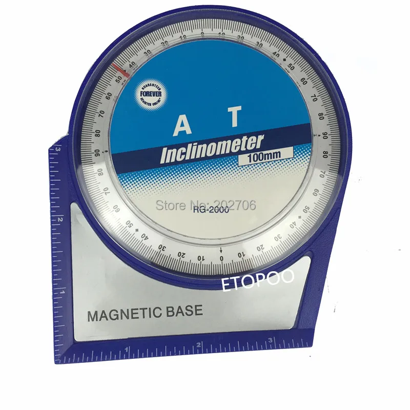 100mm Inclinometer with magnetic base  measure level Angle Slope Finder Level Gauge Tilt Sensor