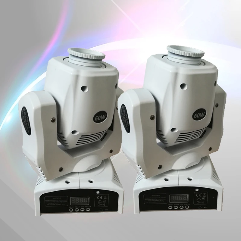 2 pieces White Cover 60W LED Spot Moving Head Light 60W USA Luminums LED gobo moving heads lights super bright LED DJ Spot Light