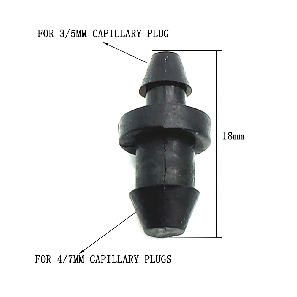 Wysokiej jakości zaślepka kolczasty zaślepka złącze do nawadniania kropelkowego ogrodu 3/5mm rura 4/7mm wąż rurowy 1/4 \