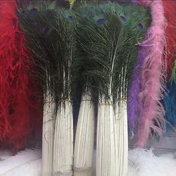 New! Wholesale 50 pcs beautiful peacock feather eyes Natural  28-32 inchs /70-80 cm