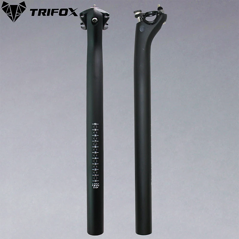 TRIFOX Carbon Fiber MTB Bicycle Seatpost UD matte 27.2 /31.6  400MM Layback 20mm Mountain Bike Seat Post Bike Parts