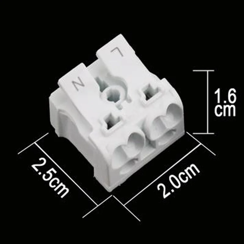 Special Wholesale Universal Wiring Device 2 In 4 out Wire Connector Terminal Flexible Cord Hard Wire Universal 100PCS/LOTS