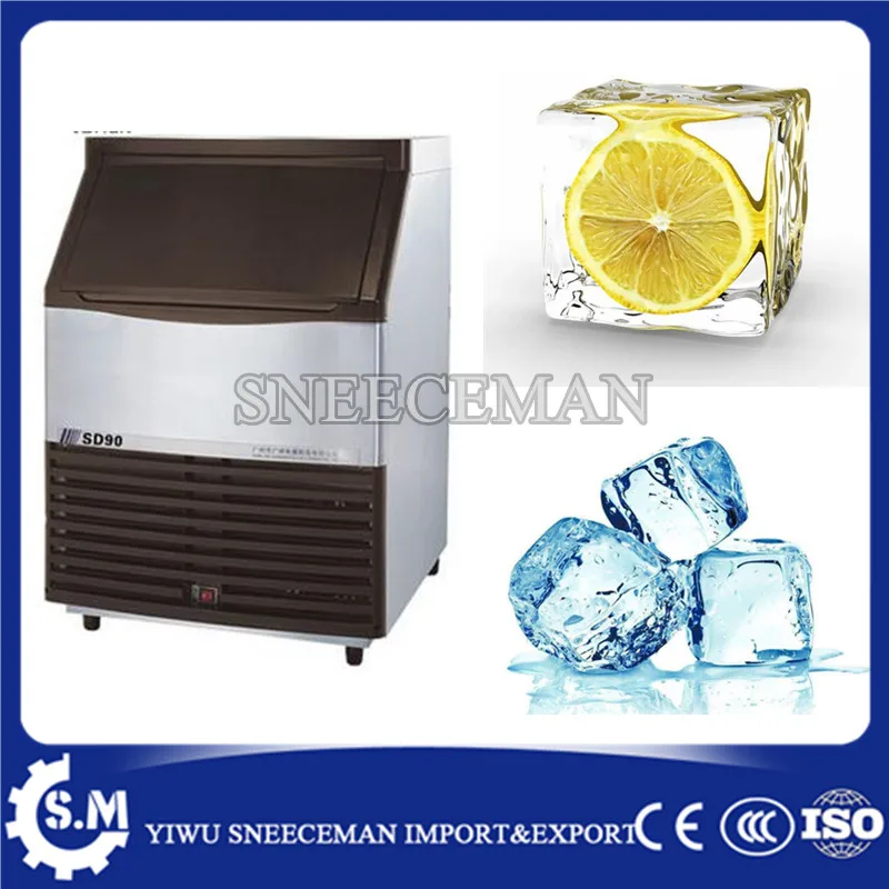 

Large capacity 120kg per day vertical ice making maker machine cube ice maker