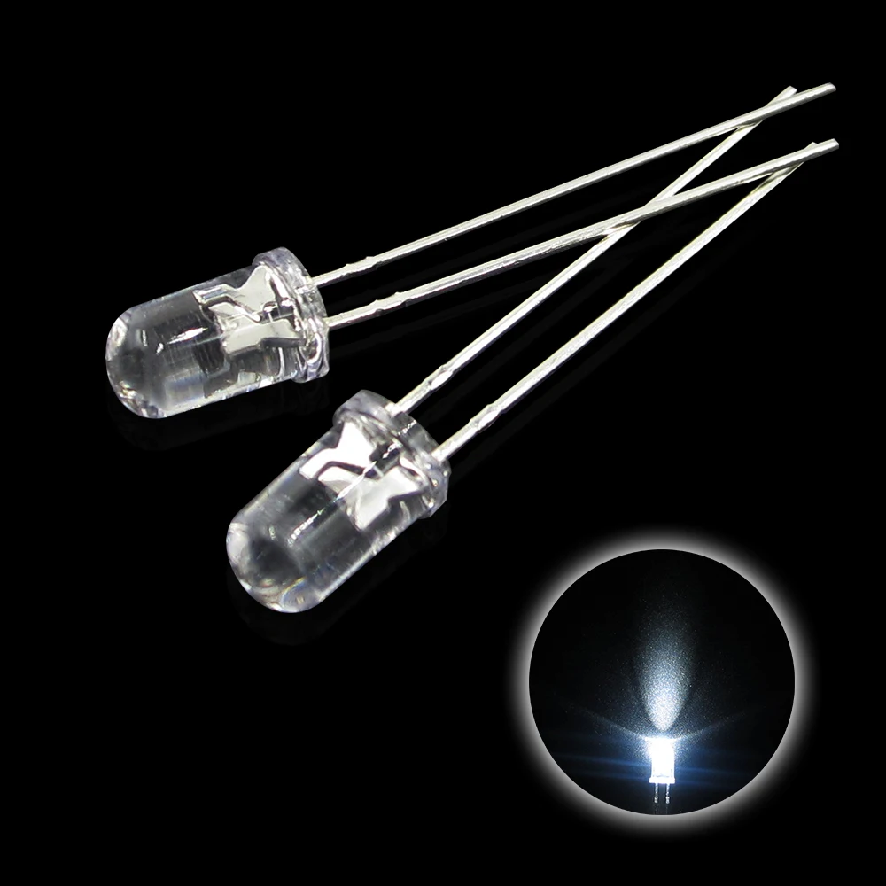 5valuesx200pcs = 1000 Cái UltraBright Đỏ/Xanh Lá/Xanh Dương/Trắng/Vàng Siêu Sáng 5Mm Vòng Đèn LED diode F5 Led