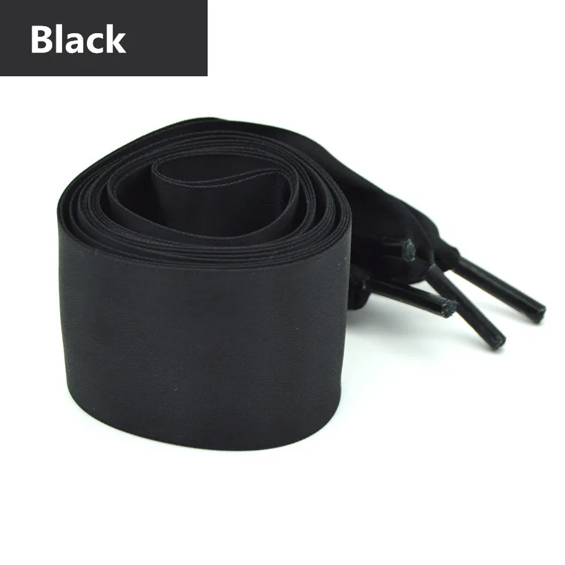 4 سنتيمتر توسيع الساتان شريط حرير Bowknot أربطة الحذاء 80/100/120/160 سم طول حذاء رياضة أحذية رياضية حذاء أبيض الأربطة دروبشيبينغ