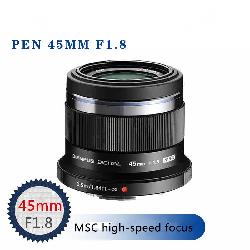 

M.ZUIKO DIGITAL 45mm f1.8 Lens For Olympus EP2 EP3 EPL3 EPL5 EPM1 EPM2 EM10. For Panasonic G2 G3 GF2 GF3 GF5 GH1 GH2 GX1 GM1