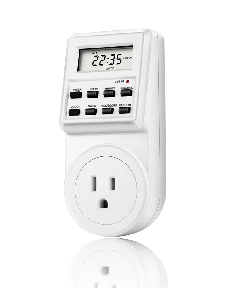 Small screen timer switch socket wholesale timer socket neutral packaging