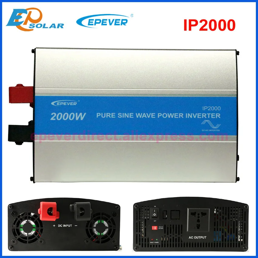 EPever IPower 2000W Pure Sine Wave Inverter 24V 48V DC Input 110V 120V 220V 230VAC Output Solar Panel off Grid Tie Inverter NEW