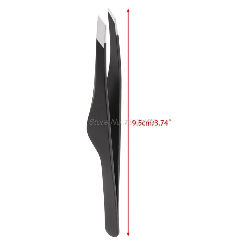 Professional Stainless Steel Slant Tip Hair Removal Eyebrow Tweezers Makeup Useful Hand Tool J26 19 Dropship