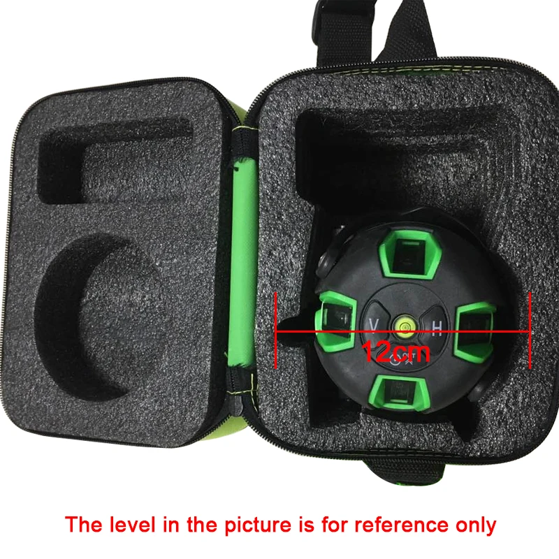 Tungfull Laser Infrared Level Box Reinforced Durable Green Light Level Box Flat Water Meter Protection Box Storage Tool