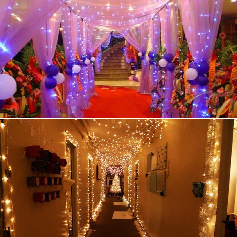Novelty 600 Leds 100M Flasher String Lighting For Outdoor/ Indoor Wedding Party Christmas Tree Twinkle Fairy Decoration Lights
