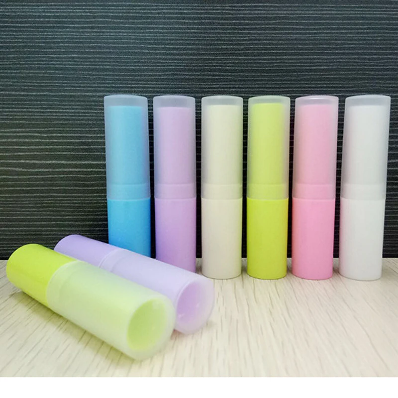 4g Empty PP Plastic Colorful Lip Balm Tubes 4ml DIY Travel Sample Lip Protector Pomade Cream Bottles Makeup Containers 1500pcs