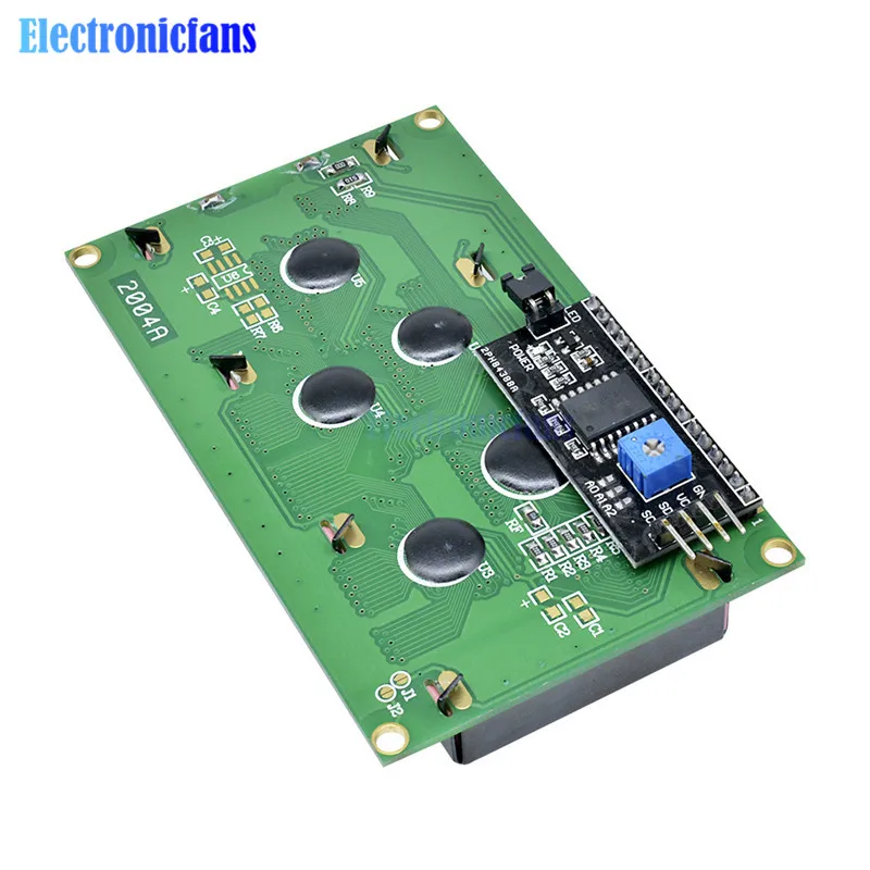 Imagem -05 - Interface Serial Iic I2c Twi Spi Controlador de Tela Azul com Retroiluminação para Arduino Lcd 2004x4 Personagens Hd44780