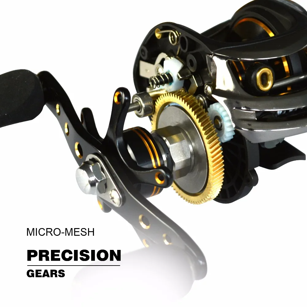 Carrete Baitcasting 7.0 Doble Freno Agua Salada - imagen 5