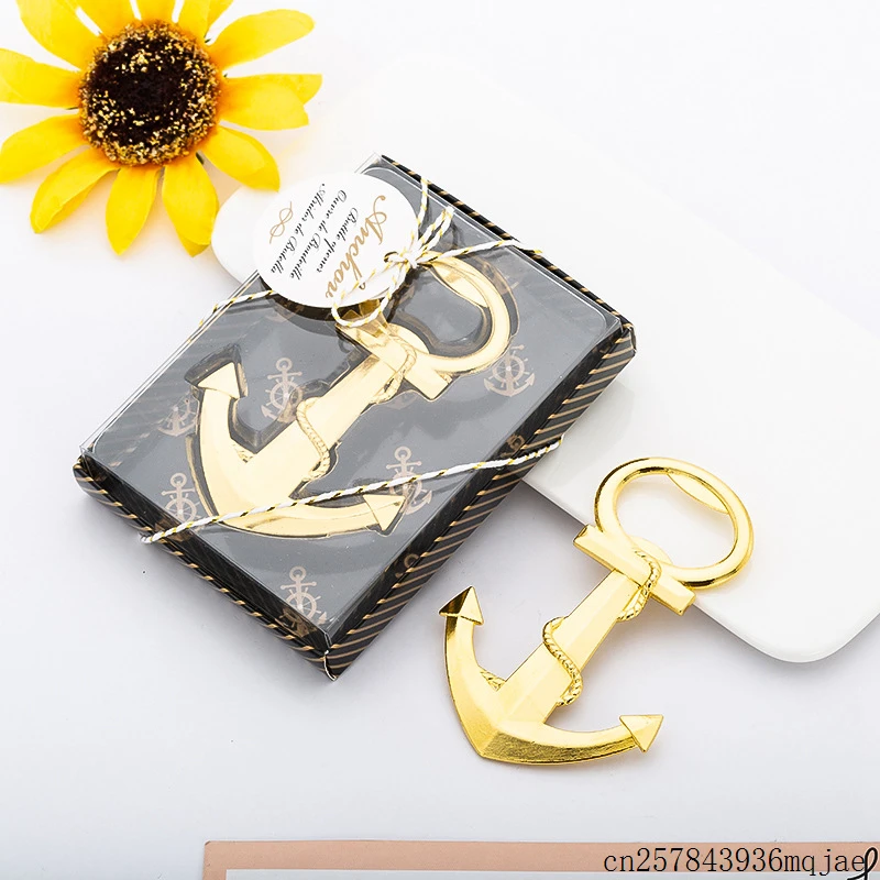 

50pcs Anchor Beer Bottle Openers in Gift Boxes Travel Theme Wedding Gift Party Favors