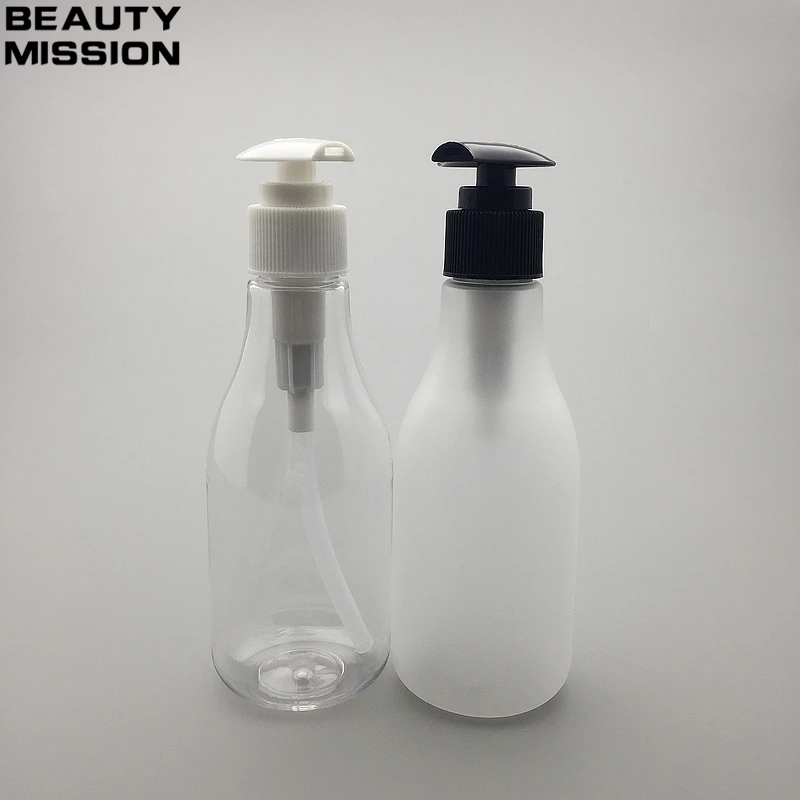 

BEAUTY MISSION 200ML Spiral Lotion Pump Bottle,clear Plastic Cosmetic Container,Empty Shampoo Sub-bottling,Essence Oil Bottle