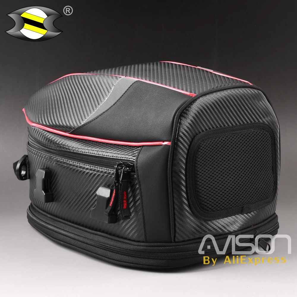 Bolsas traseras para asiento trasero de motocicleta, Kit de bolsa de viaje para moto, Scooter, equipaje deportivo, paquete de bolsa para jinete