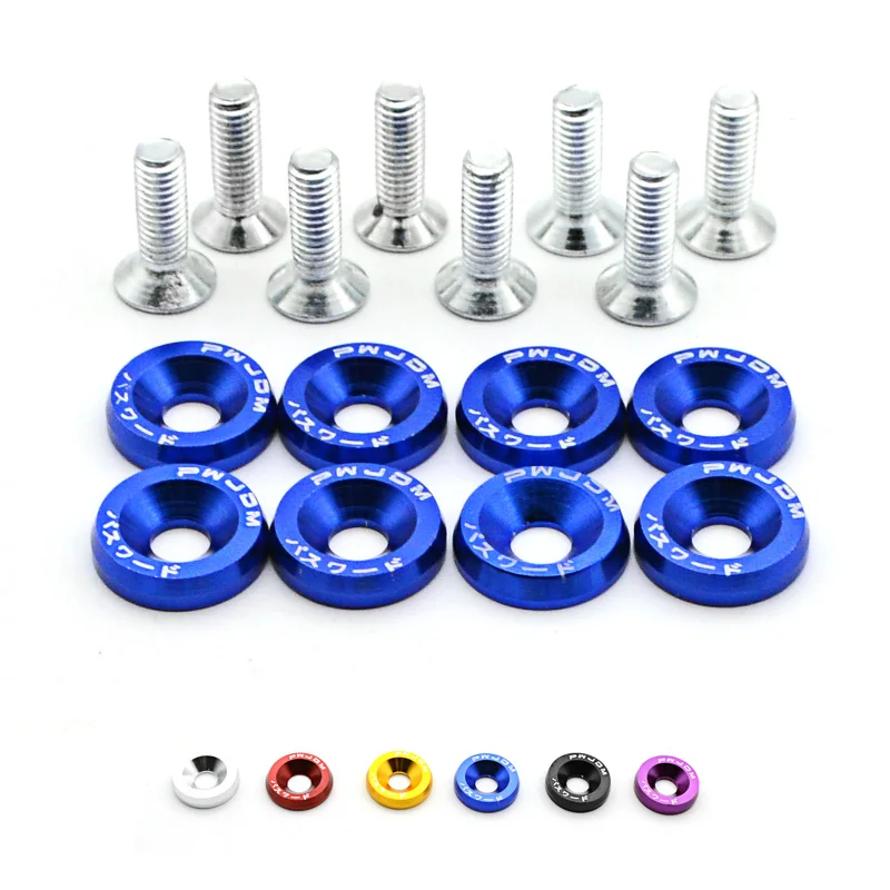 Aluminum Fender Washers kit 1set=8pcs washers and bolt FS-JDM 03