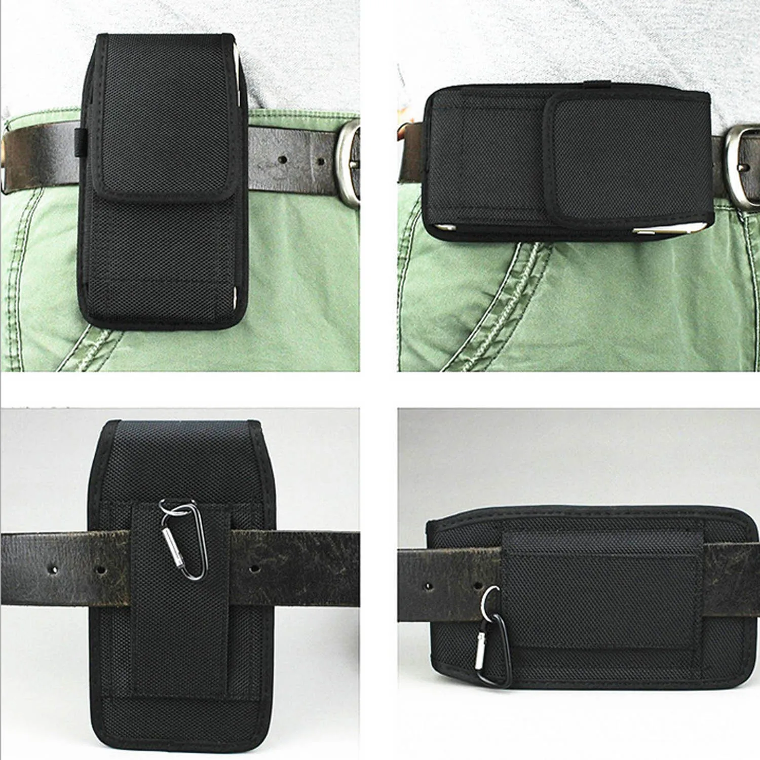 Besegad Outdoor Sport Mobile Phone Holster Belt Waist Bag Case Pocket Gadget Pouch for iPhone 8 7 6 Plus Samsung Huawei Xiaomi