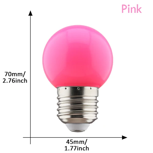 20 stks Kleur LED Lamp E27 220 V G45 7 Kleur RGB Lampada LED Lamp SMD3528 Vakantie Kerst Lamparas LED Gloeilamp Fashlight