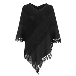 New Arrival Woman Gifts Fashion Poncho Cotton Shawls Lightweight Poncho For Women Pullover Dropshipping