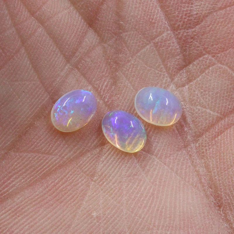 Piedras preciosas sueltas de ópalo natural, 6mm X 8mm, 100% ópalo real, piedra suelta