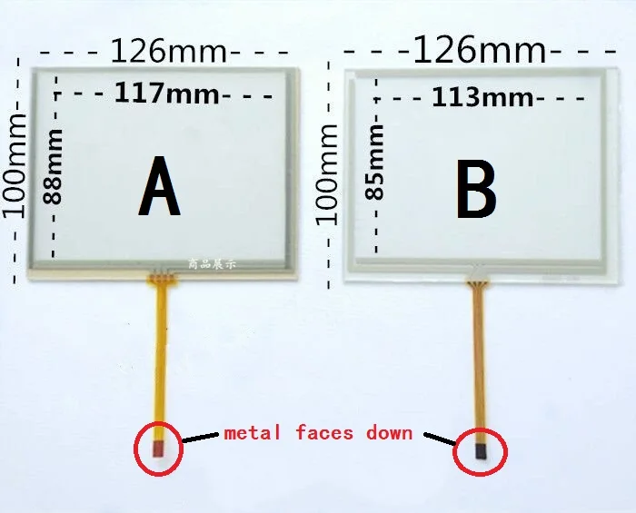 New 5.6 inch 126mm*100mm Touch screen for TM056KDH01 AT056TN53 V.1 industrial Touch Screen Digitizer Panel