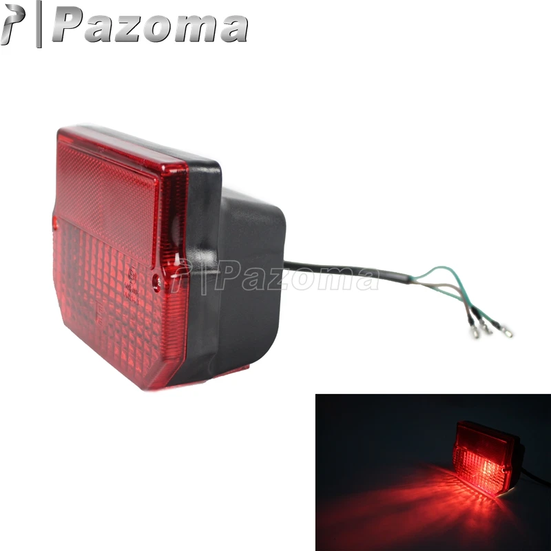 Motorbike Rear Red Tail Light Reflector License Plate Light Taillamp for MZ ETZ 150 250 251 301 Simson SR50 S51 Suzuki TS125 150