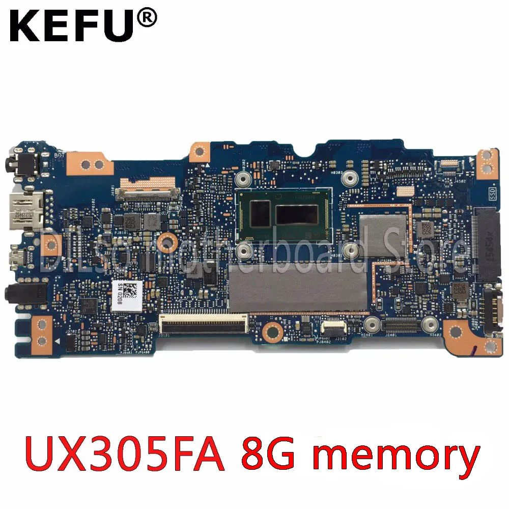 KEFU UX305FA Mainboard For ASUS UX305FA UX305 UX305F Laptop Motherboard notebook 5Y71/5Y10C CPU 100% Test